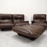 Ligne Roset Marsala set - brown leather