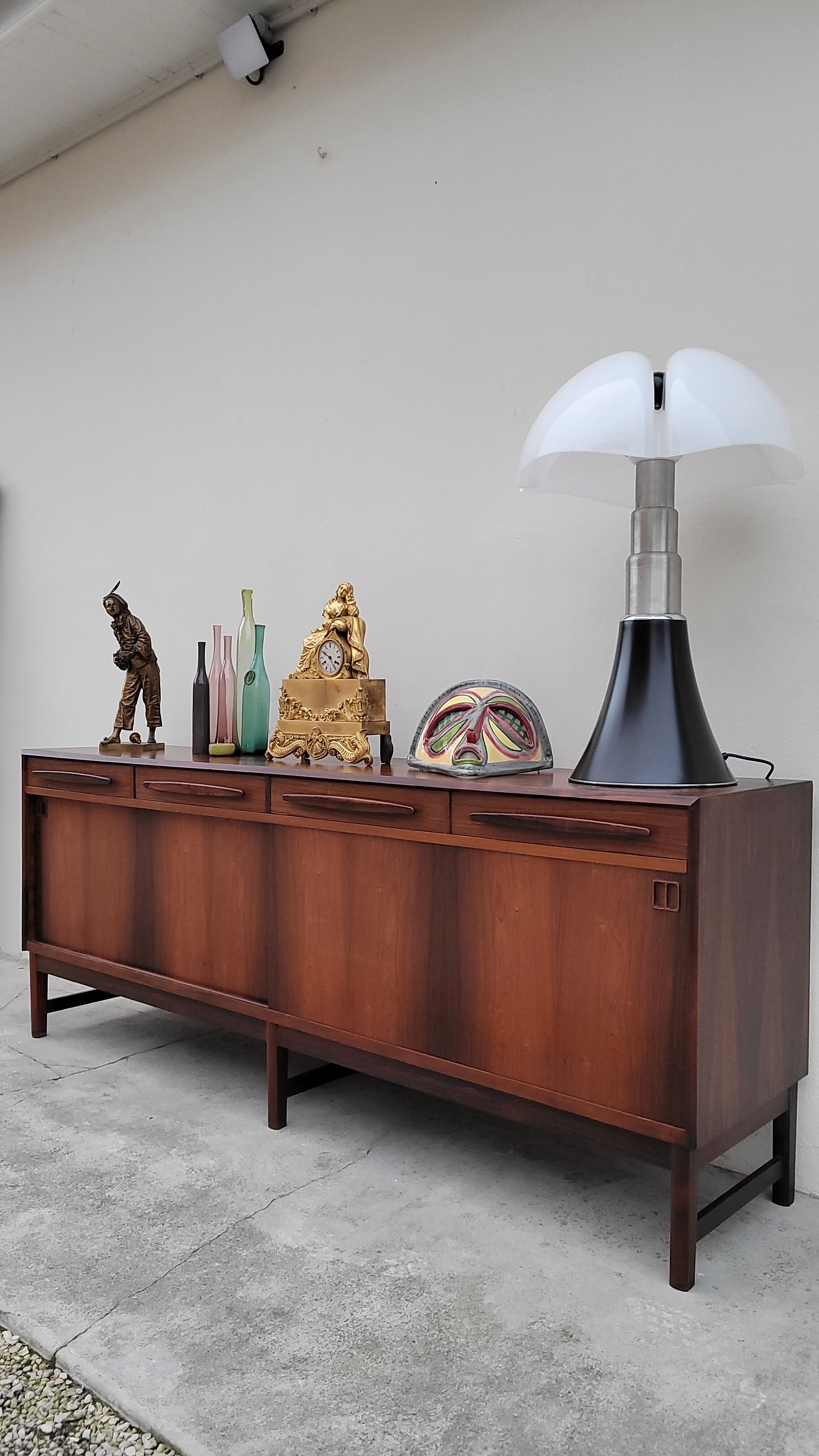 Danish sideboard stamped Bordum and Nielsen in Rio rosewood
