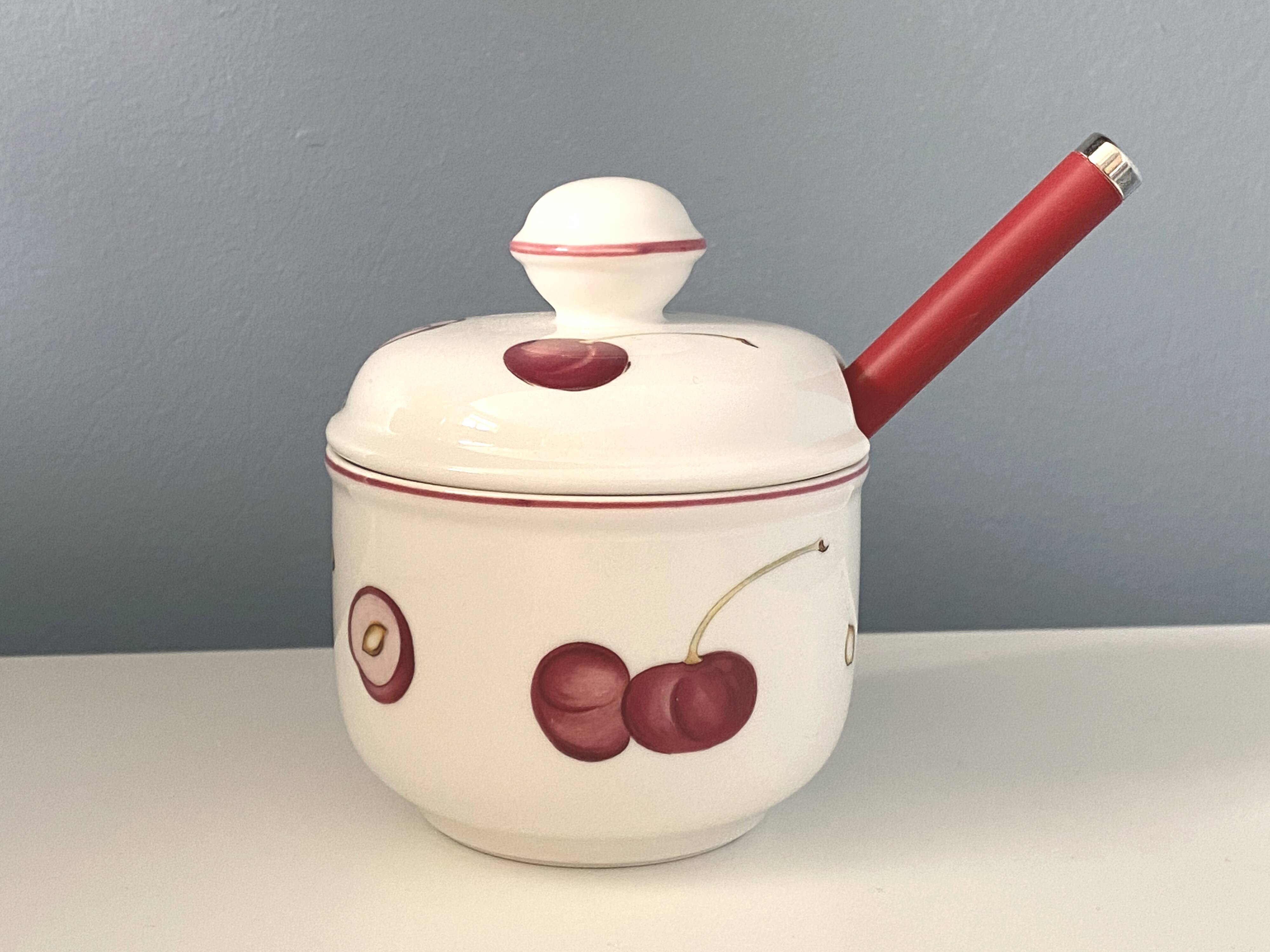 Porcelaine Villeroy & Boch pot à confiture / confiturier Vintage état neuf