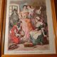 3 old Cinderella illustrations framed under glass