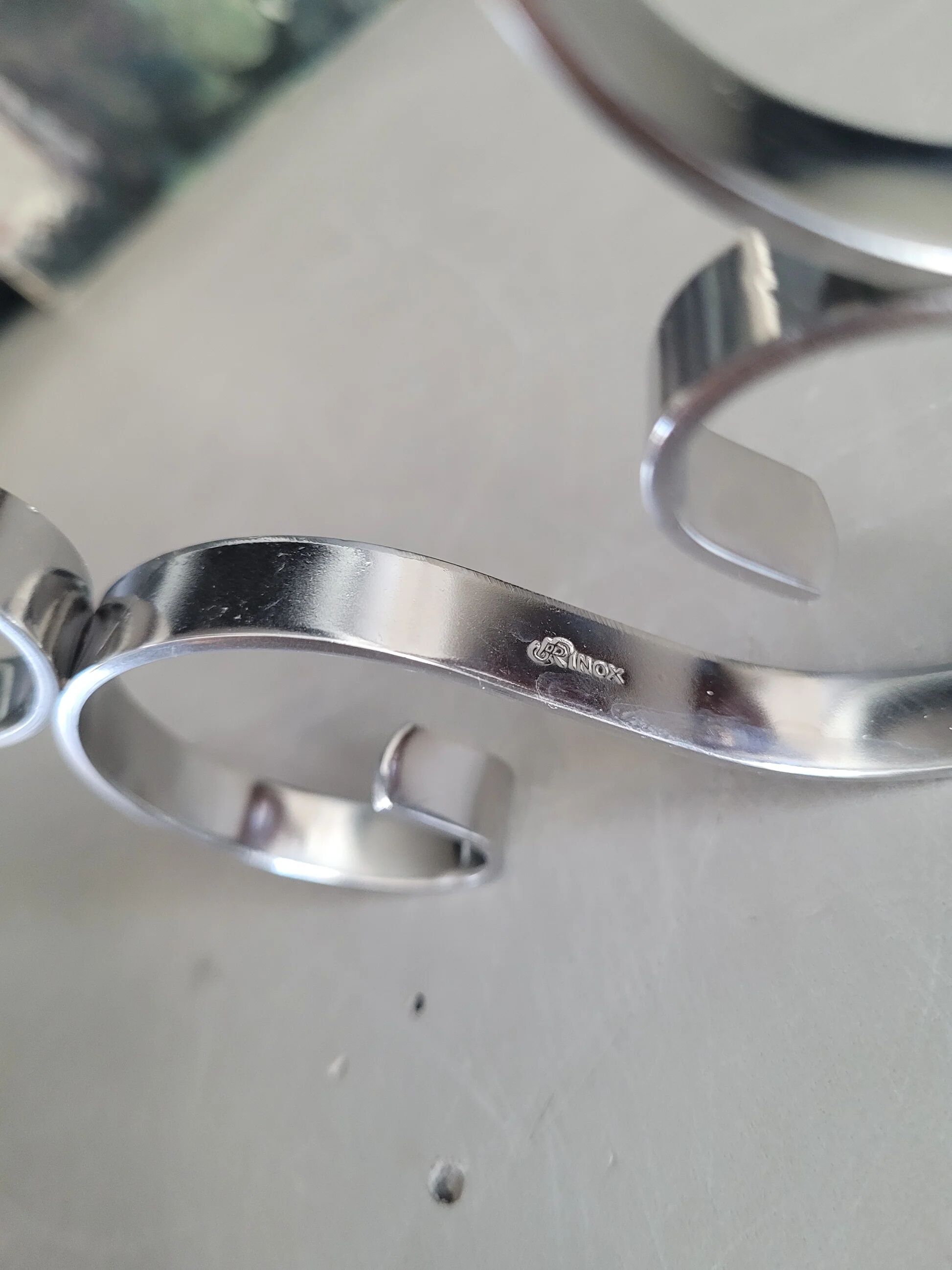Pair of stainless steel trivets