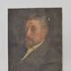 Portrait ancetre peinture sur toile