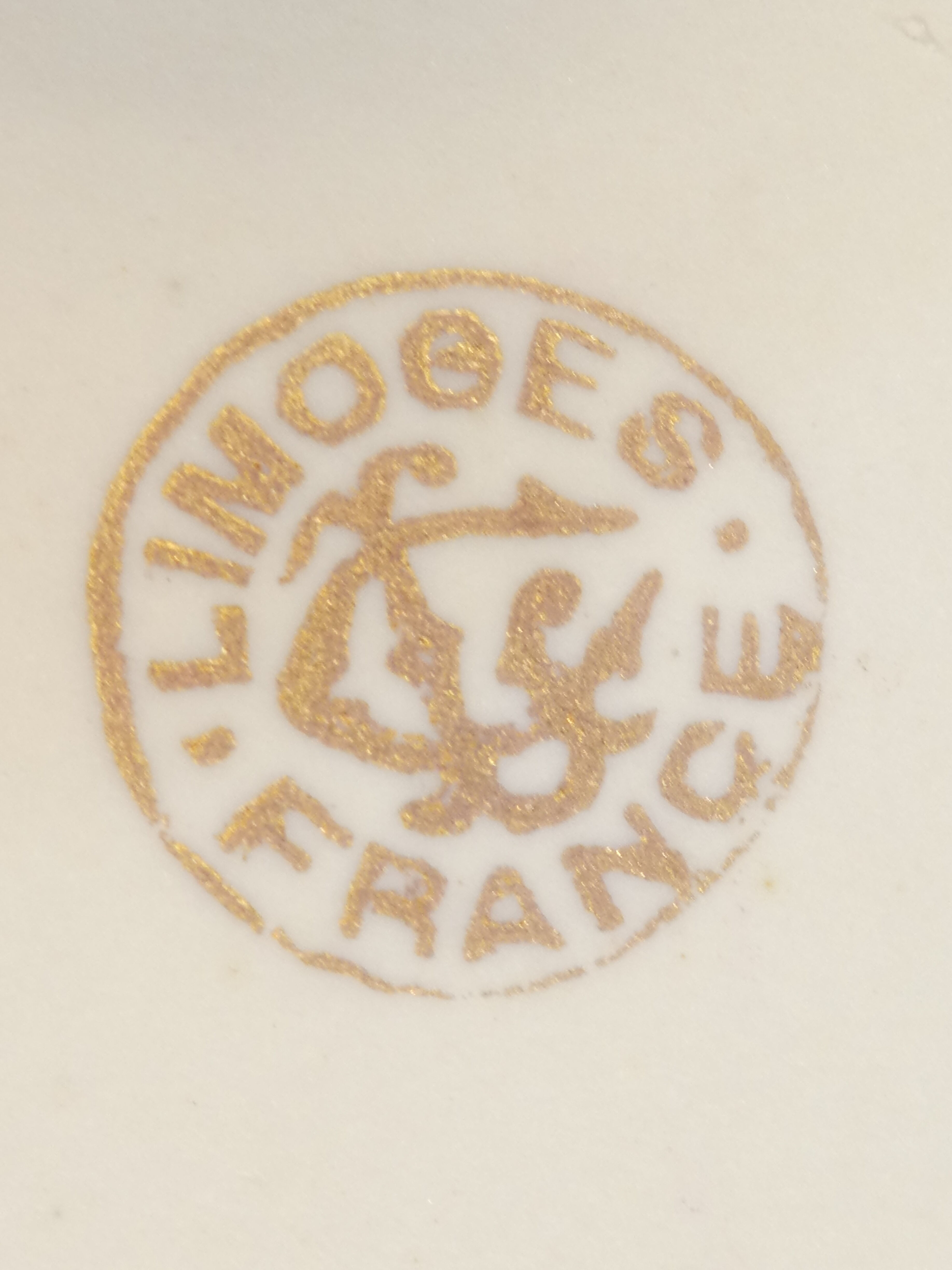 Hollow dish jatte in Limoges porcelain