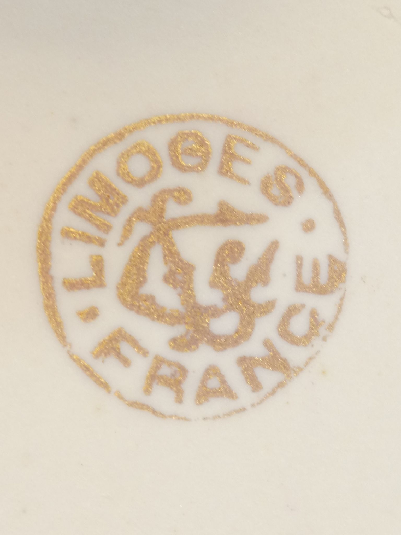 Hollow dish jatte in Limoges porcelain