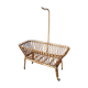 Vintage rattan cradle