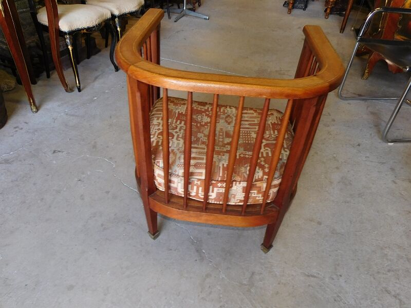 Fauteuil art deco 1920 marqueterie
