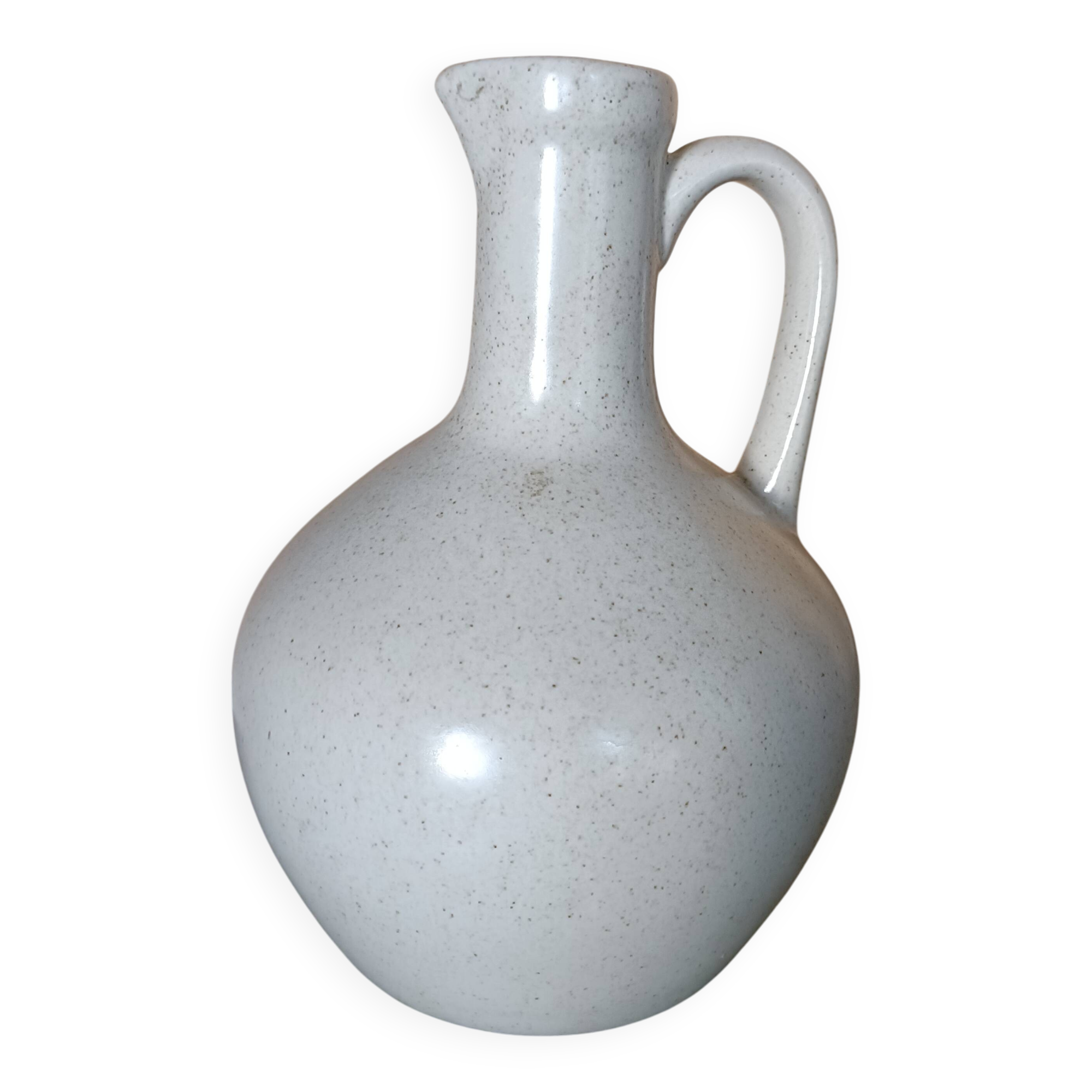 Speckled beige stoneware bottle