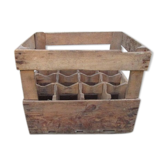 Former wooden bottle crate advertising