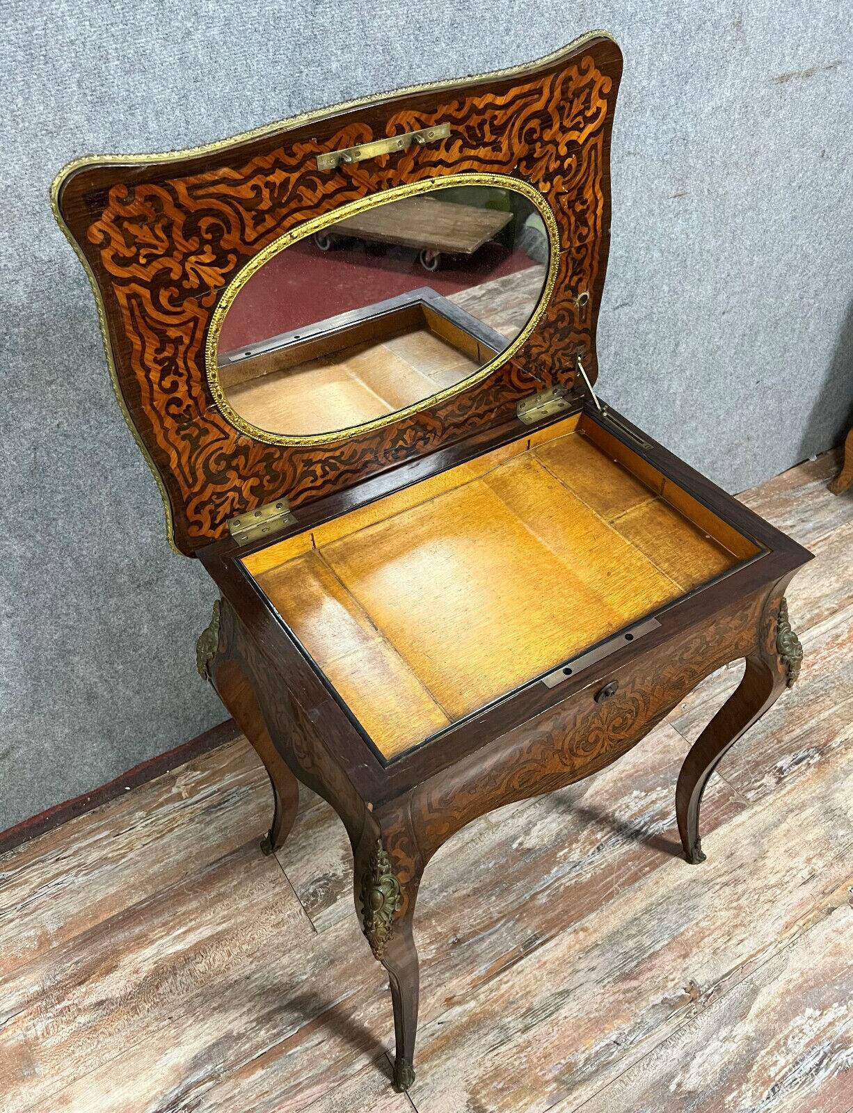 Meuble époque Napoléon III en marqueterie Boulle vers 1850
