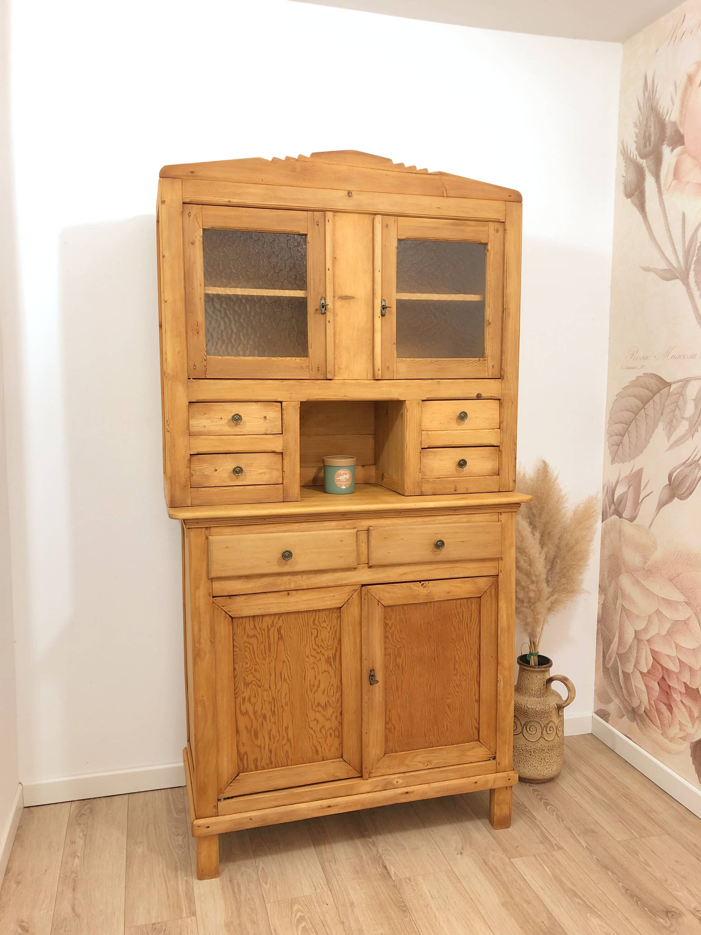 Solid pine country dresser from the 1950s