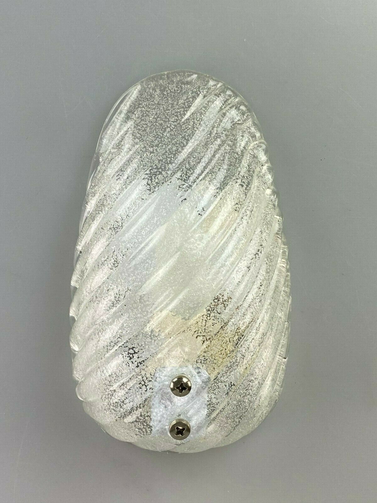 Ice glass wall light space age design