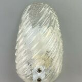 Ice glass wall light space age design