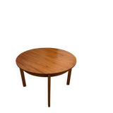 Wooden round table with butterfly extension from the 1970s.