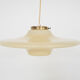 Mid-century modern yellow glass pendant light 1960's