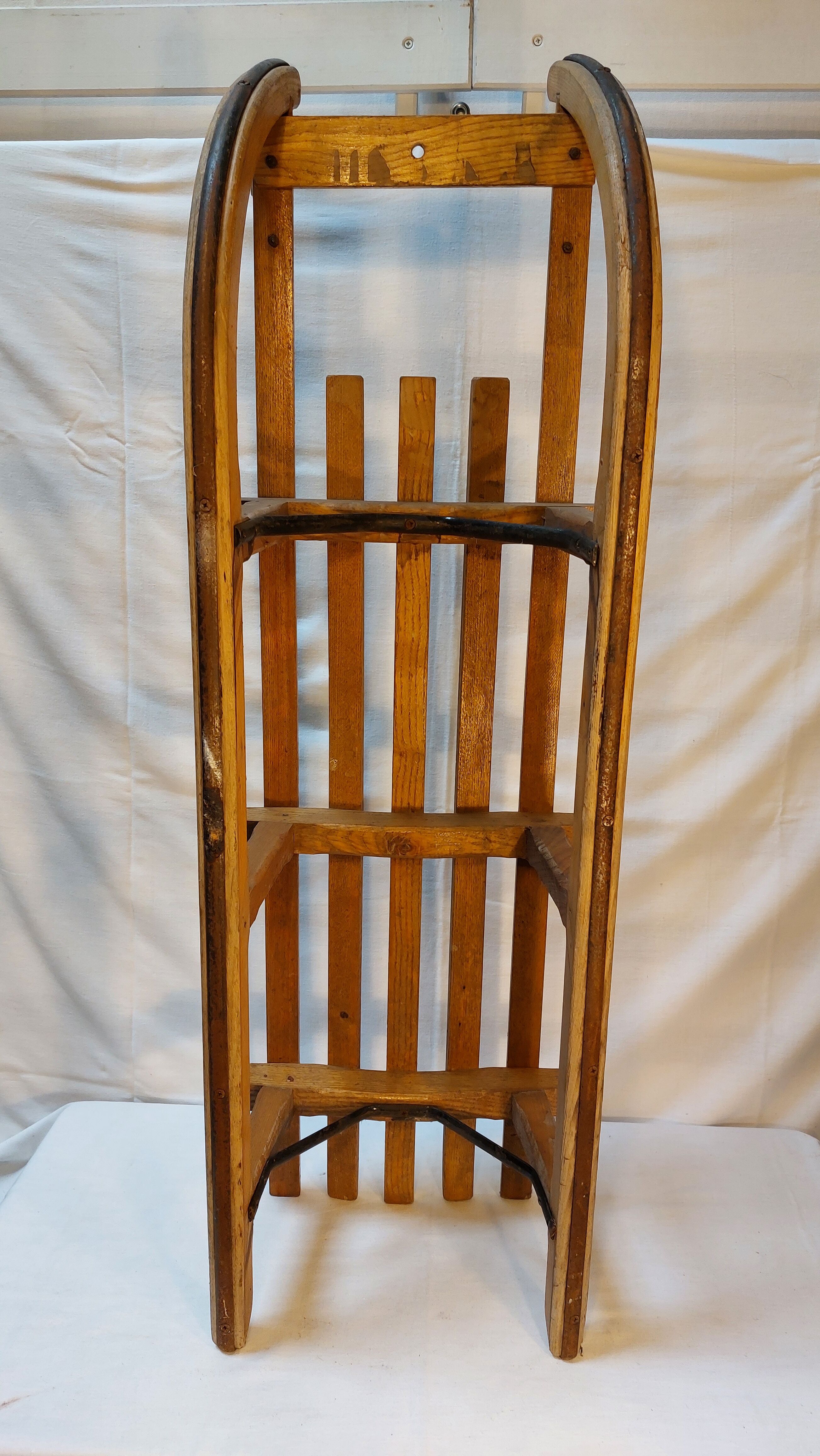 Old solid wood sled 103 cm