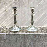 Two antique candle holders