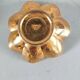 6 flower candle holders in gold metal BMF 70s