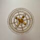 Crystal grapefruit chandelier