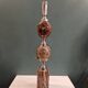 Large marble and chrome metal table lamp base from the 70s