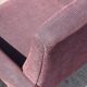 Paire de fauteuils vintage pied compas velours violet 1950s