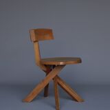 S34 Elm Chair by Pierre Chapo, 1980s