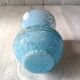 Small vintage light blue Clichy vase