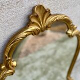 Vintage Louis XV style gilded wood mirror Baroque mirror