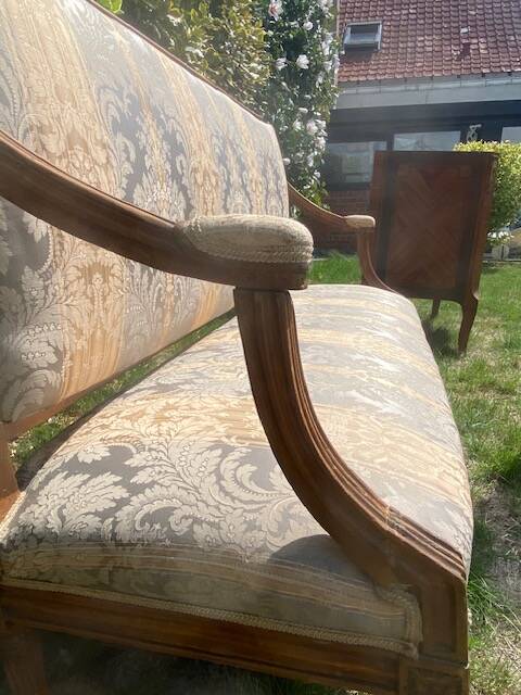 Banquette - Boudoir Sofa in Wood - Louis XVI Period