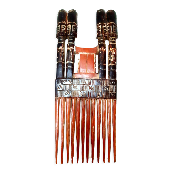 Peigne de décoration en bois massif du Ghana