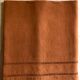 Antique linen and cotton towel dyed terracotta