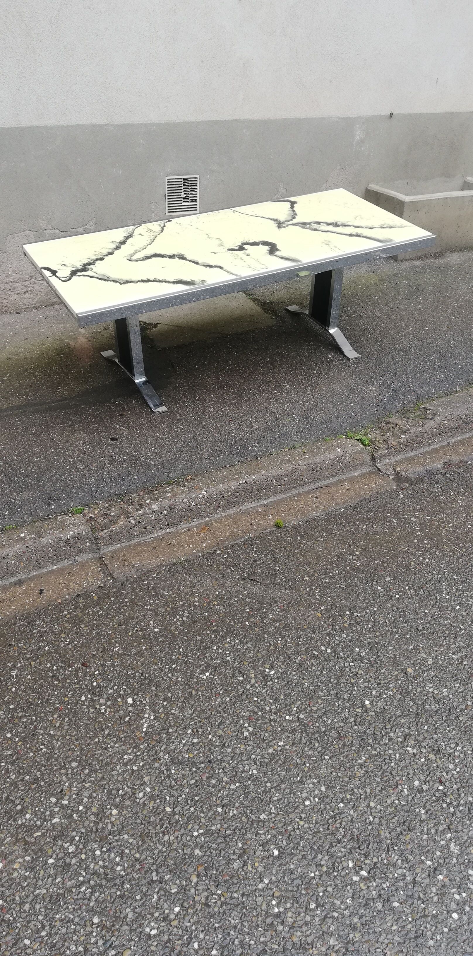 Vintage chrome and bakelite coffee table