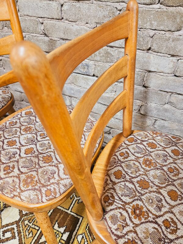 Lot de 4 chaises bistrot 1960