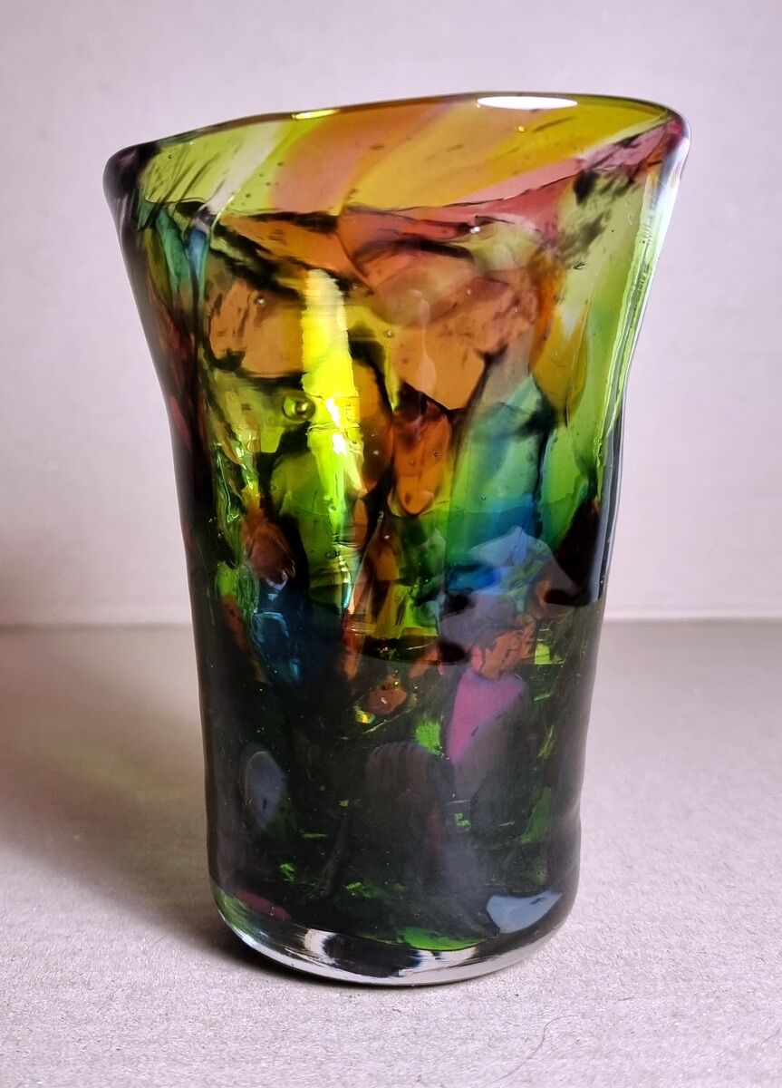 Multicolored Murano vase