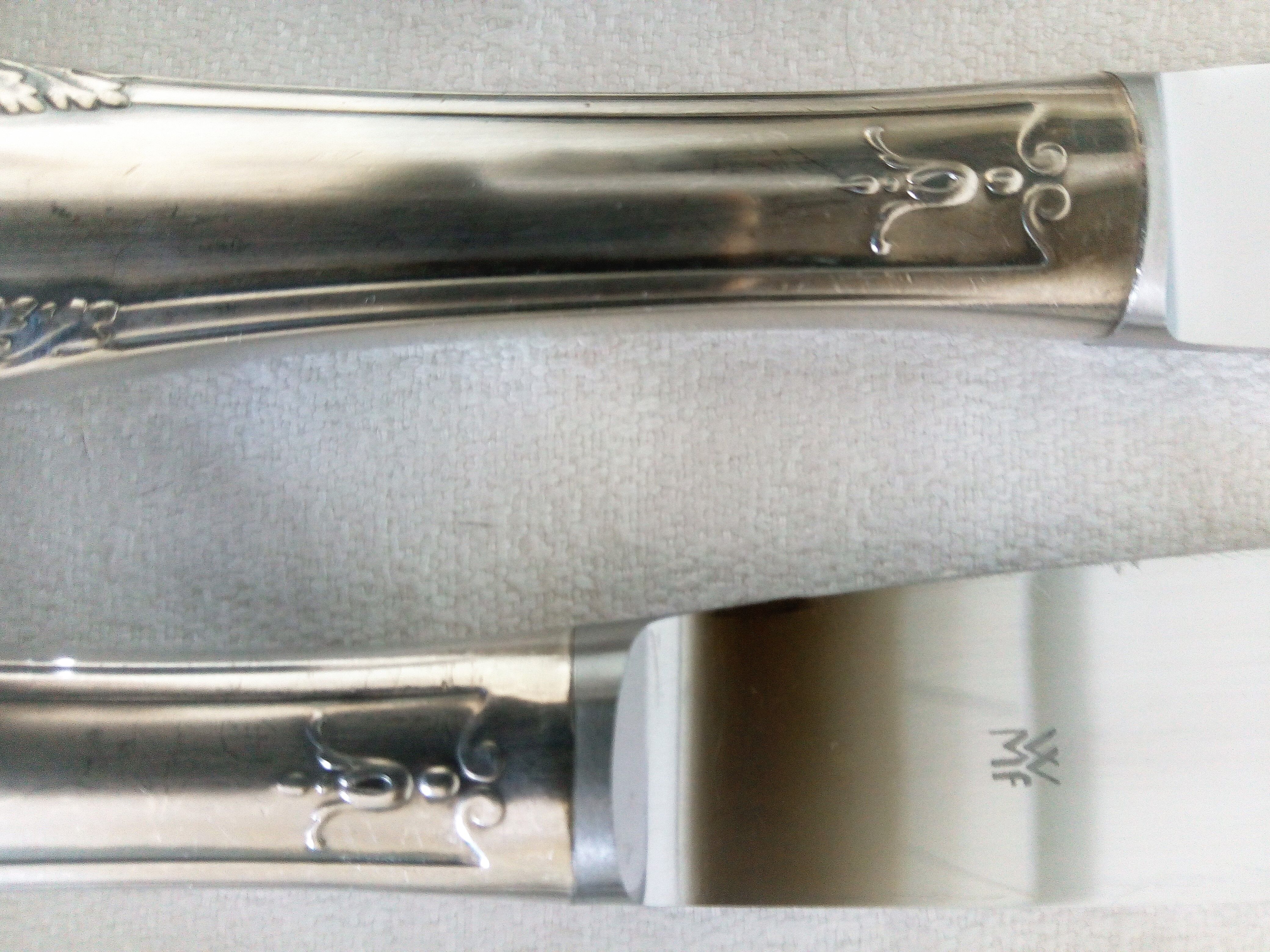 Baroque model silver metal cutlery service