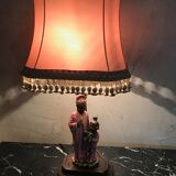 Chinese-inspired porcelain lamp