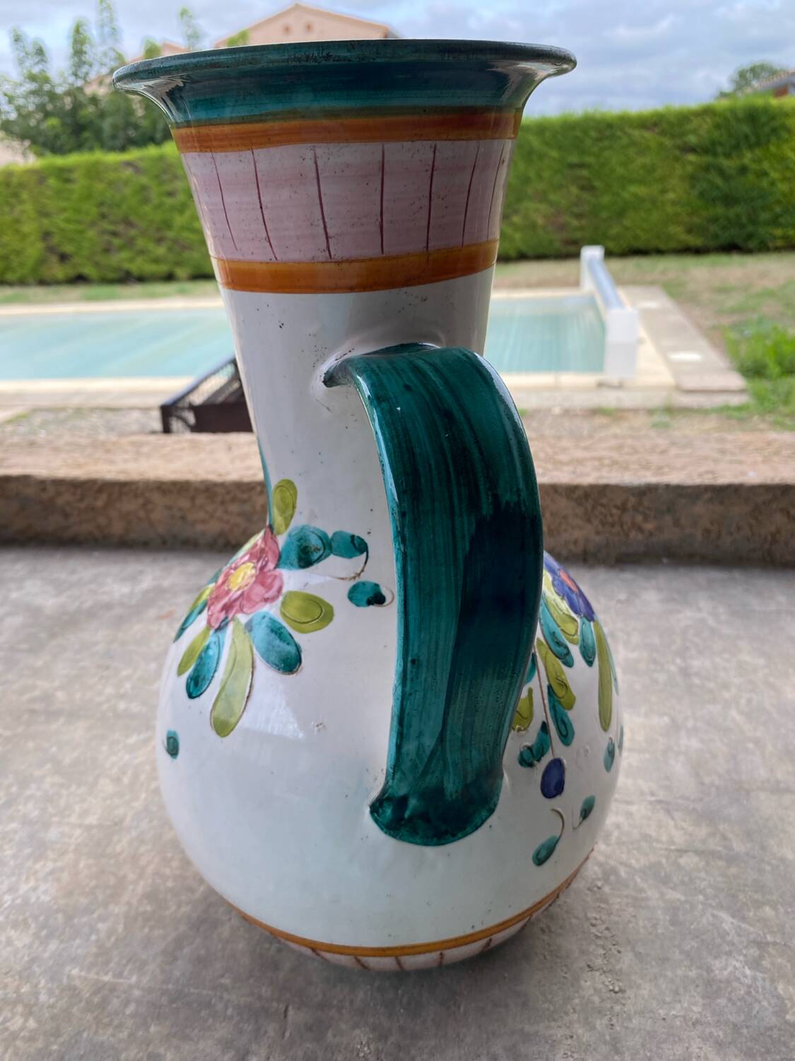Glazed vase