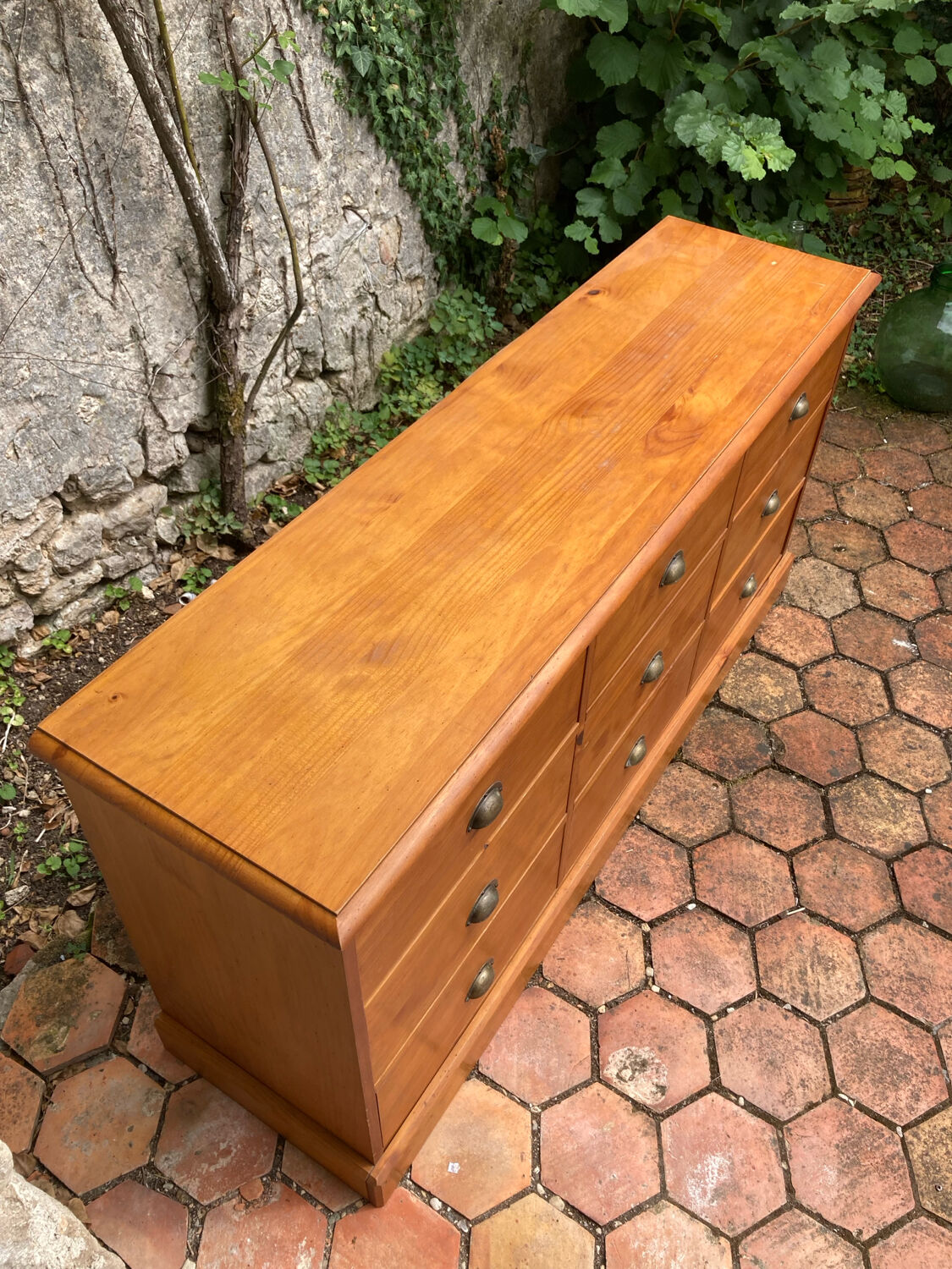 Old trade cabinet with drawers