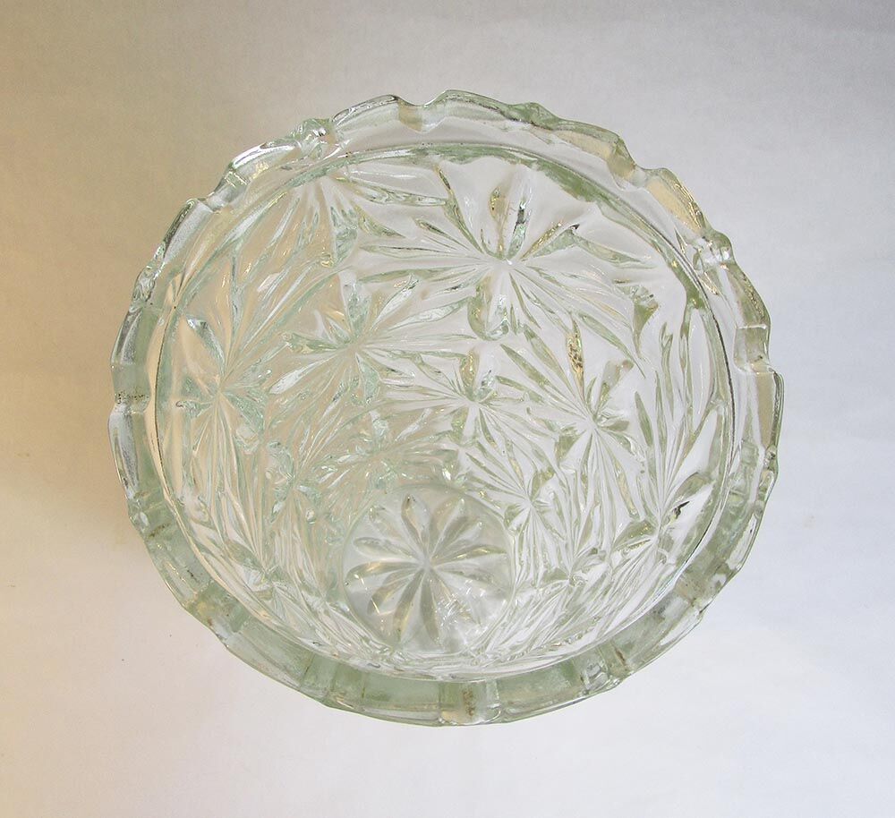 Large thick glass vase