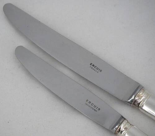 Ravinet d'Enfert, Ercuis Brantome set of 20 knives, 10 dinner knives + 10 dessert knives.