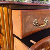 Louis XIV Commode in Marquetry Period 19th Century