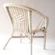 Fauteuil rotin enfant blanc