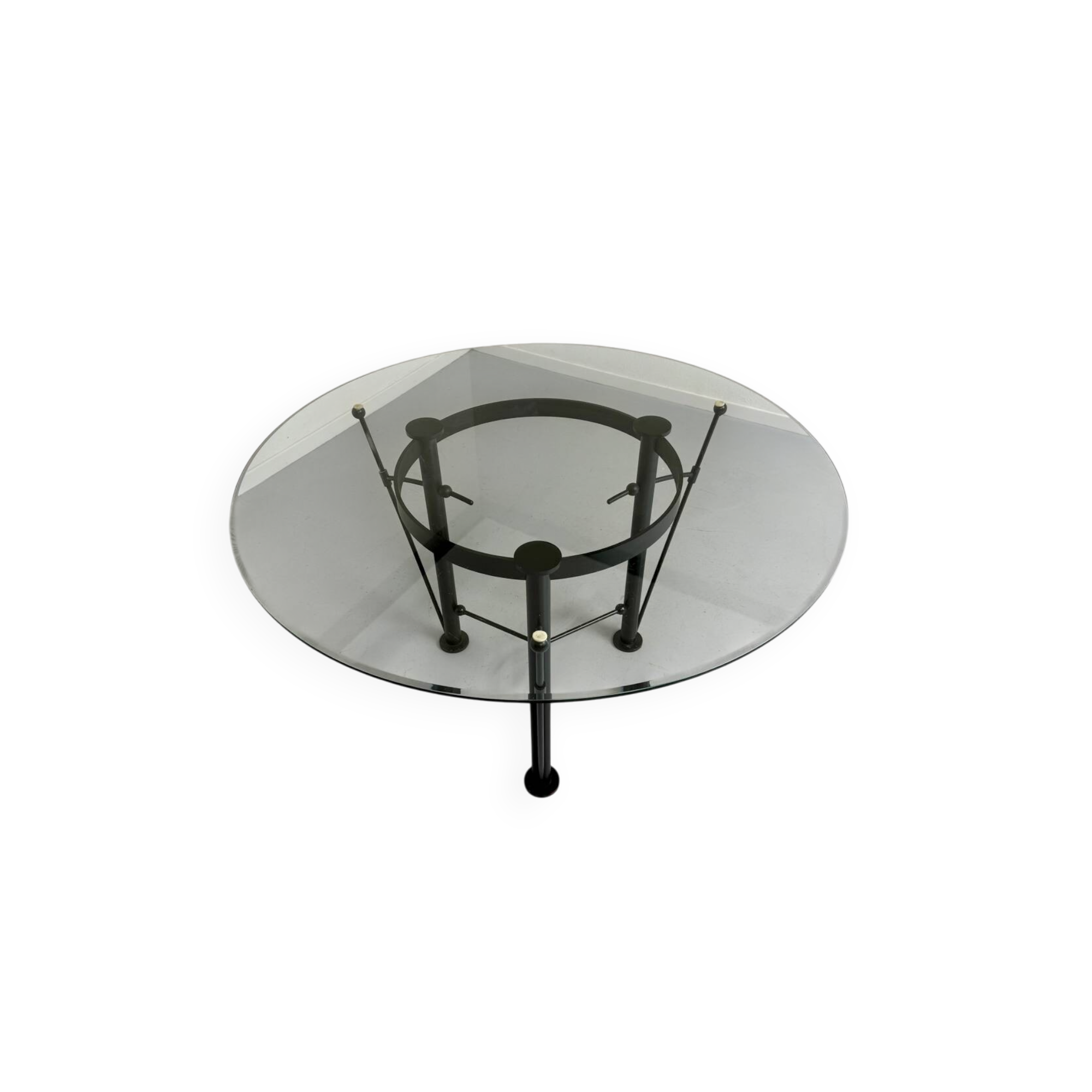 Washington glass table designed by Jean Michel Wilmotte, Ed Academy, 1986