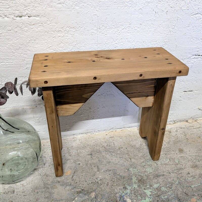Small rustic bench