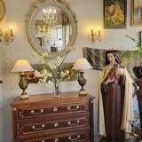 Louis XVI medallion mirror