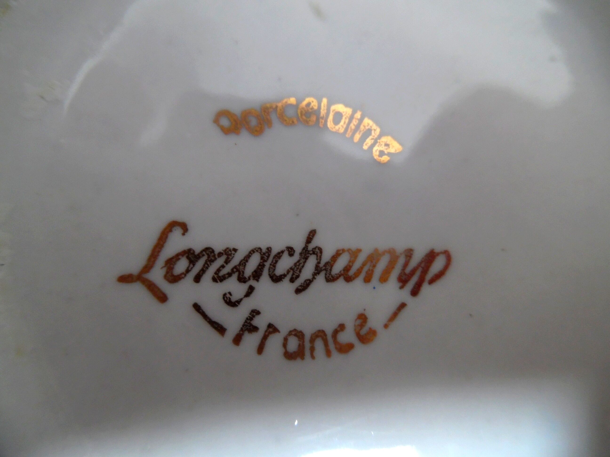 Two longfield porcelain bowls