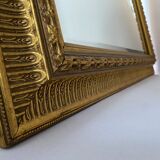Bevelled mirror with 20th century gold frame - 105x74cm