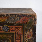 Antique Chinese chest painted in pine wood – China, circa 1900