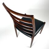 Set of 6 Niels Møller Model No 82 Chairs in Rosewood & Leather Denmark 60’s