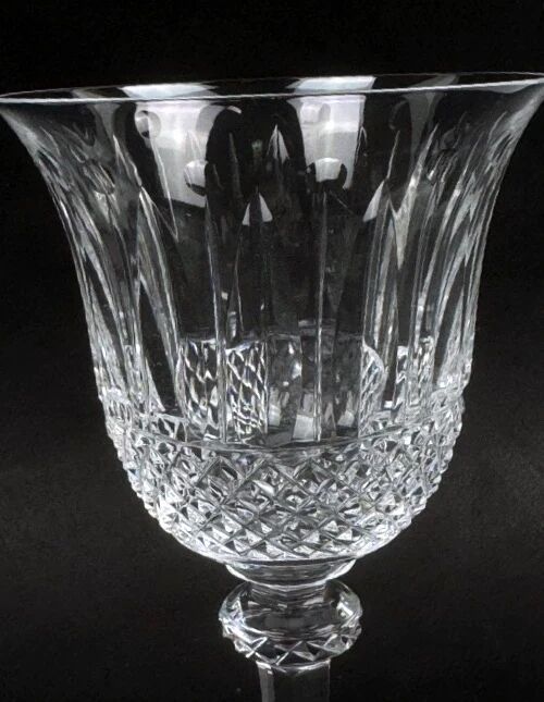 Six Saint-Louis Tommy cut crystal water glasses, height 18.3 cm.