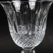 Six Saint-Louis Tommy cut crystal water glasses, height 18.3 cm.